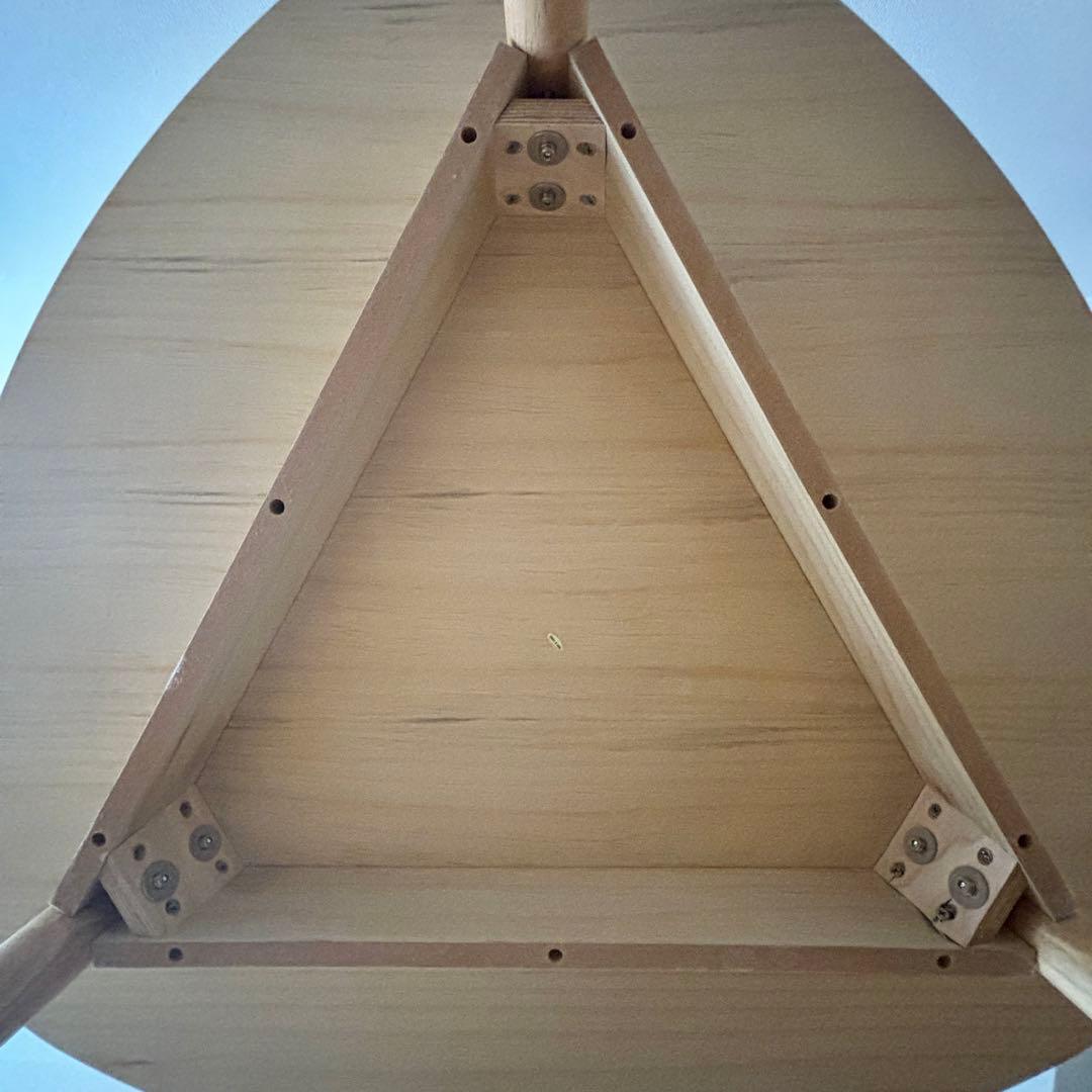 【7月27日21時迄】NOCE ダイニングテーブル 三角 オーク