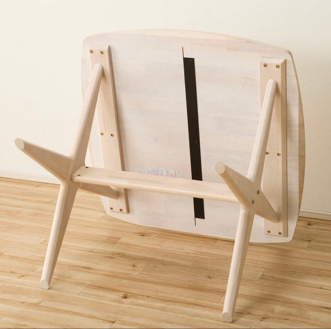 リビングダイニングテーブル(リラックスワイド 90×90 ホワイトウォッシュ)