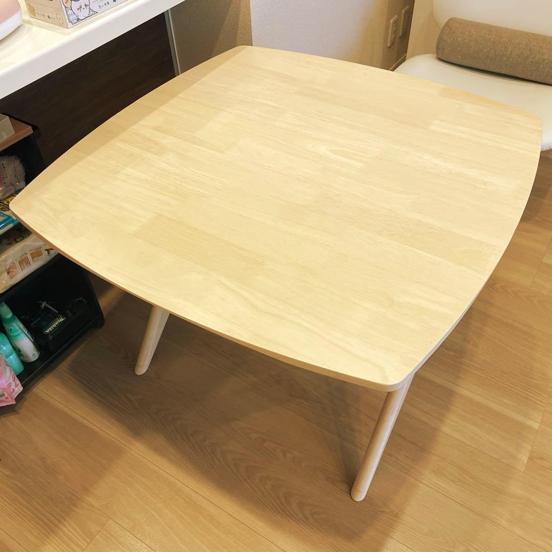 リビングダイニングテーブル(リラックスワイド 90×90 ホワイトウォッシュ)