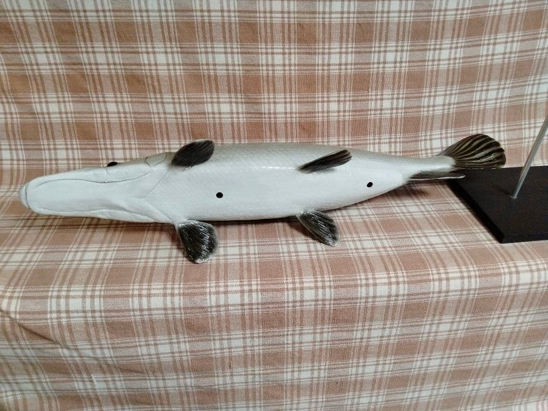 ハンドメイド 61cmガー マンファリ フィギュア レプリカ 古代魚 水族館