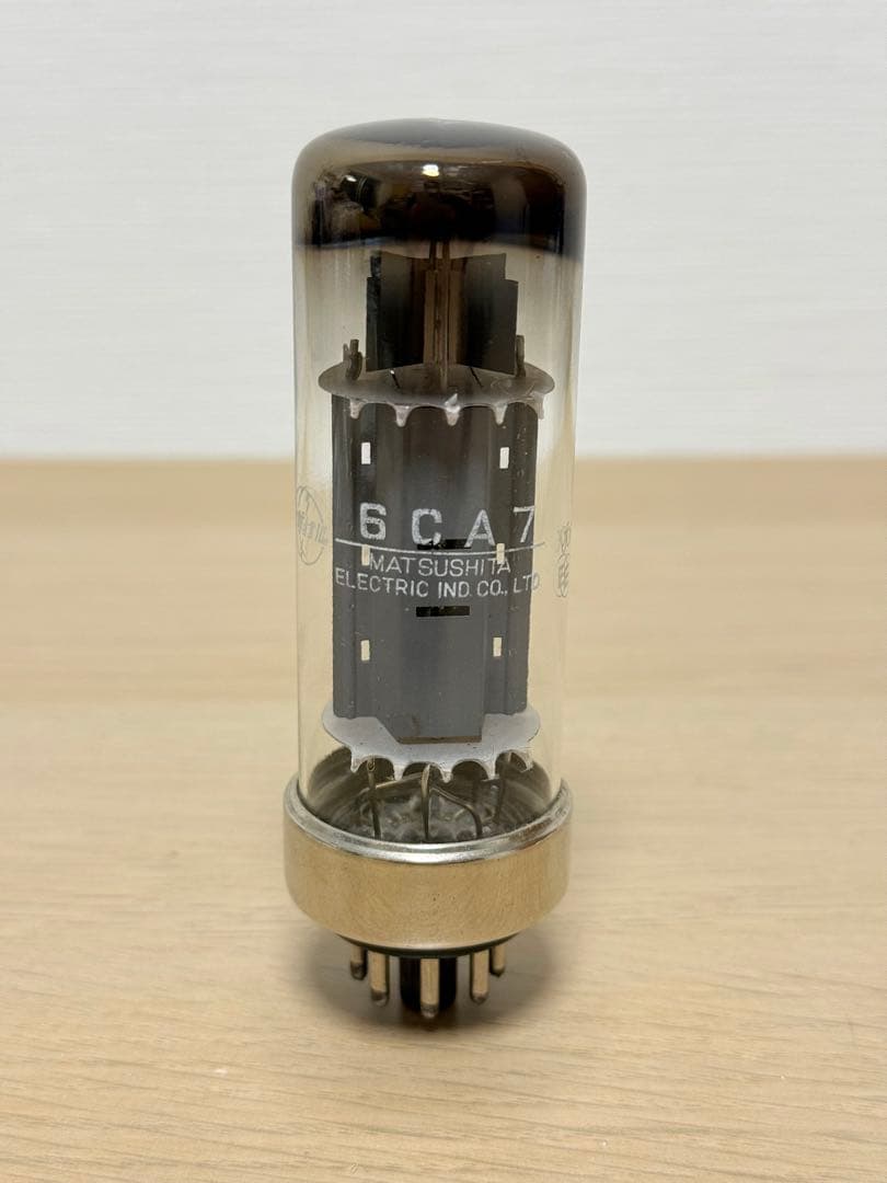 真空管　6CA7 松下　金属ベース　1本　(2) 真空管 6CA7 松下 金属ベース 1本 (2) 真空管 6CA7 matsushita製