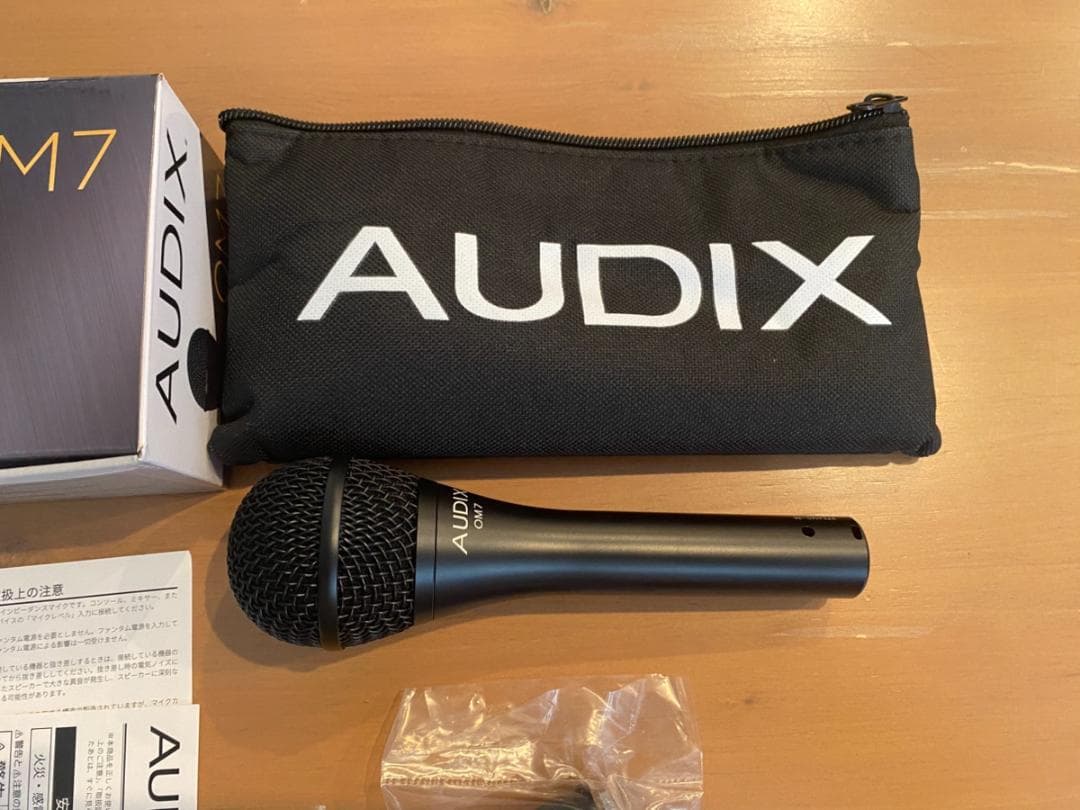 <新品・未使用>AUDIX オーディックス OM7 ボーカルマイク ブラック