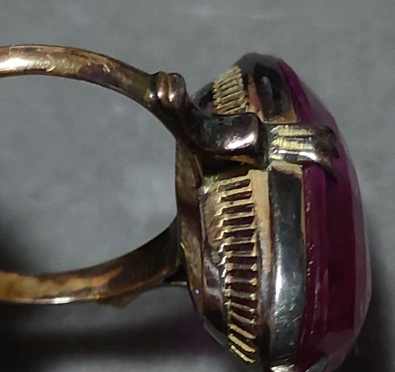 レトロヴィンテージk18リング