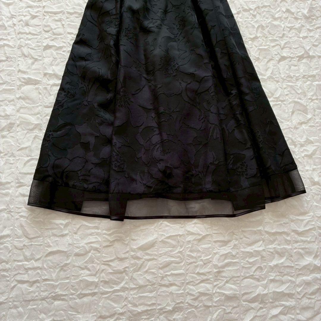 プレフェランス 花柄ノースリーブワンピース ジャケット 44 大きいサイズ