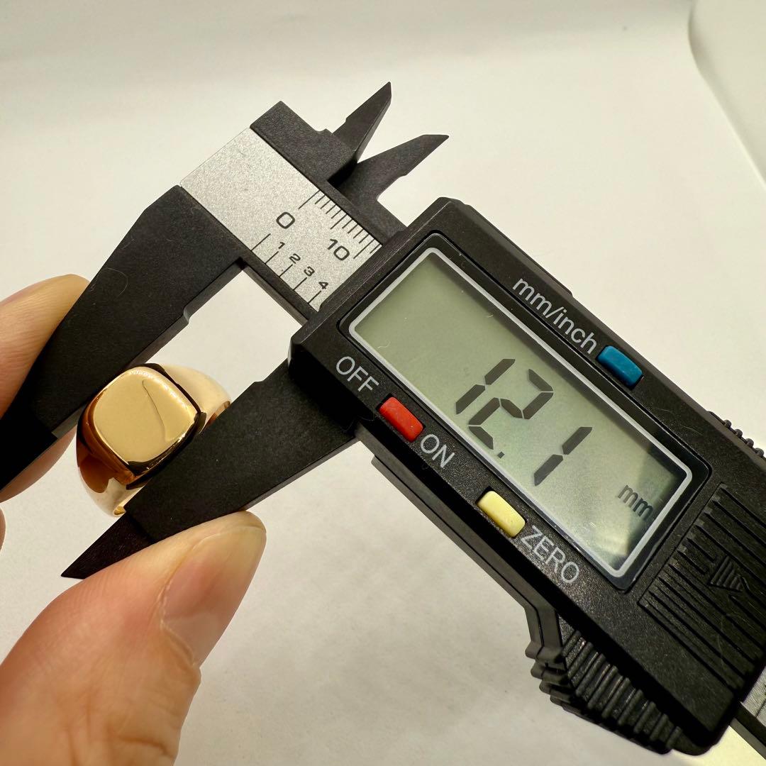 K18 印台リング 10.10g サイズ19 送料無料