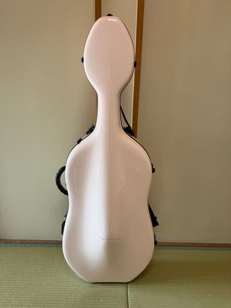 東洋プリュームファイバー　チェロハードケース　4/4 ライトピンク