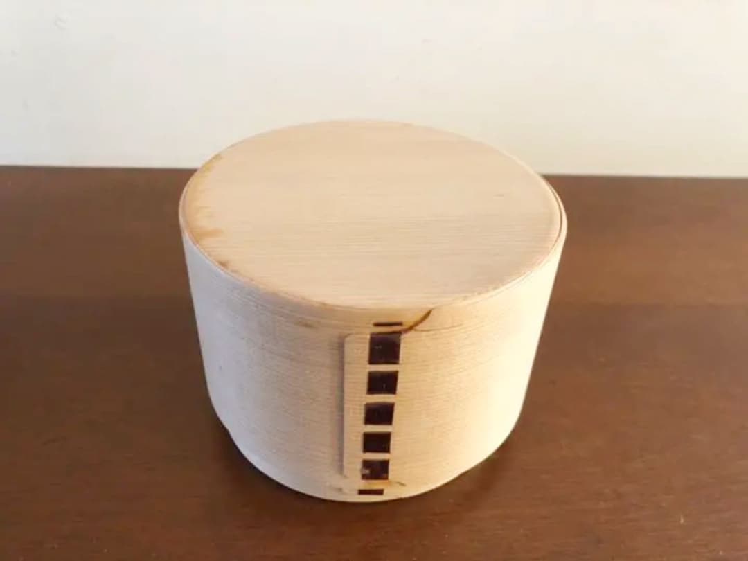 骨董 曲げわっぱ 蔵出し品 大小2点セット 丸二印 二ツ重丸