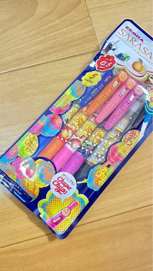 ゼブラサラサクリップ× チュッパチャプス5色セットボールペン