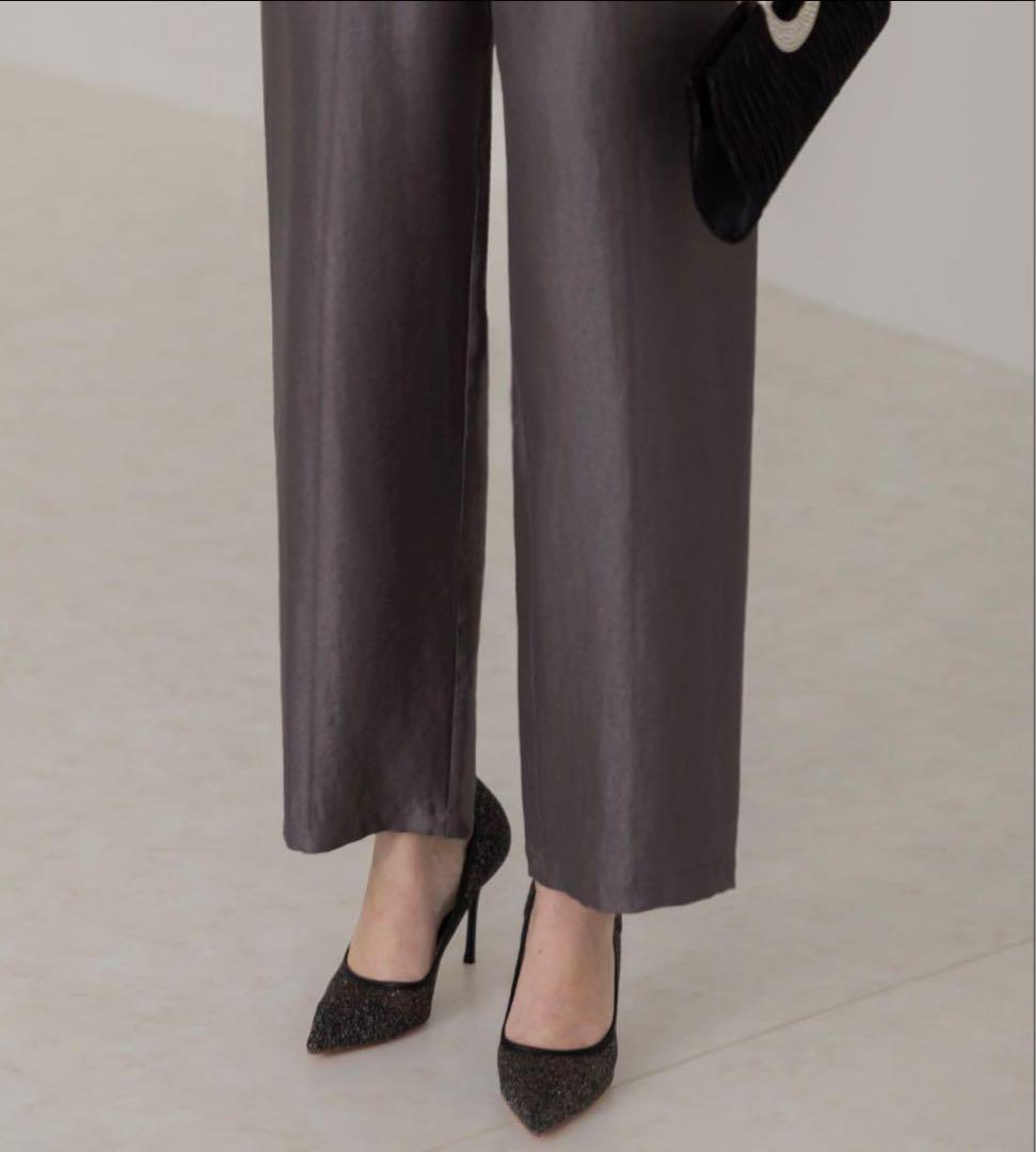 新品未使用　レジャ　ドットスパンコールリボンボレロオールインワンパンツドレス