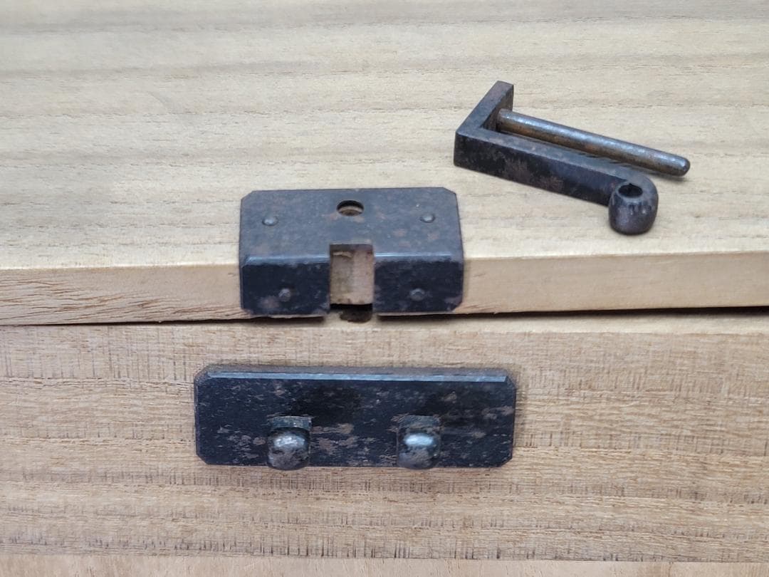 茶道具 利斎造 旅箪笥 茶箱 共箱 DT623 茶道具 短冊箱 桐木地