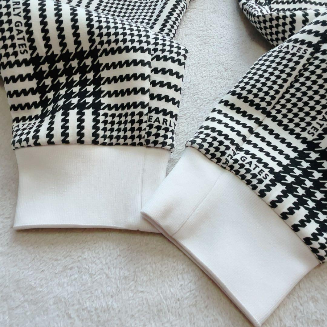 極美品　近年　パーリーゲイツ　セットアップ　千鳥　パーカー　チェック　パンツ