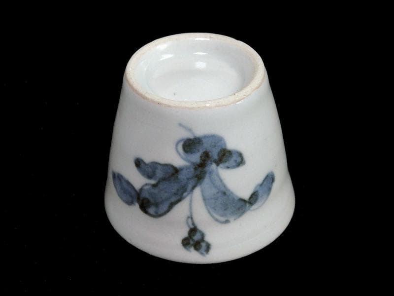 古伊万里　草花の図　猪口　江戸中期　D860AS-fbcm