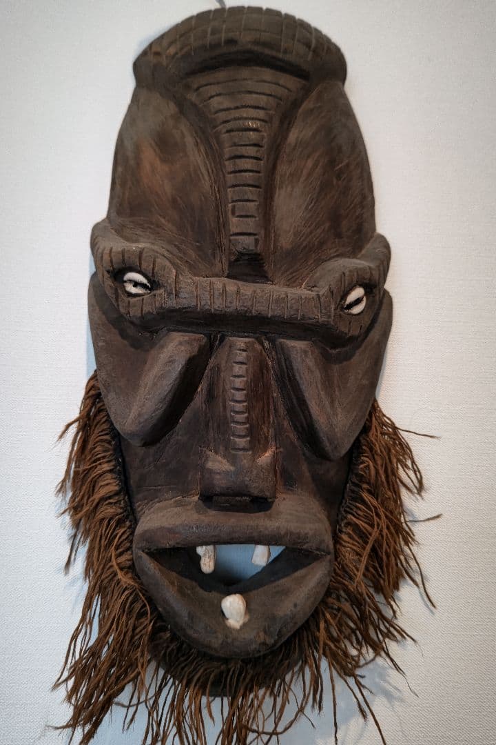 アフリカ、ザイール民族仮面、魔除け面