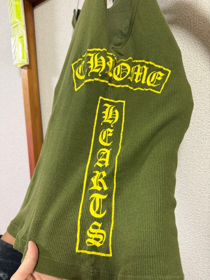 CHROME HEARTS タンクトップ オリーブグリーン サイズM