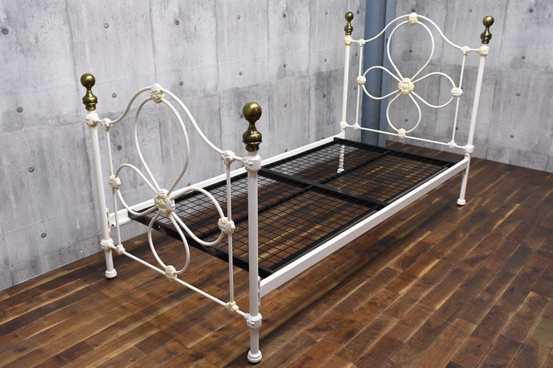 EGC81 ローラアシュレイ チェルトナム シングルベッドフレーム アイボリー