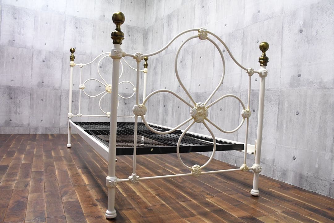 EGC81 ローラアシュレイ チェルトナム シングルベッドフレーム アイボリー