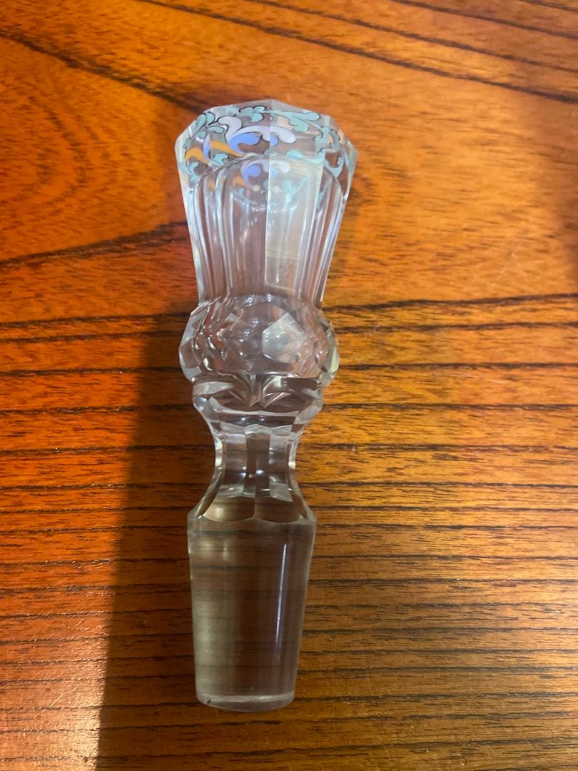 雨宮喜能登 窯彩硝子 デカンタ クリスタルガラス