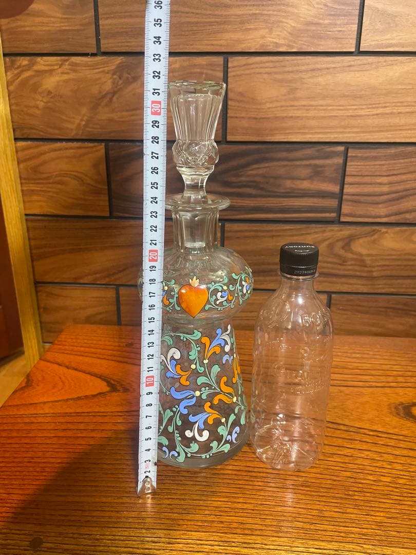 雨宮喜能登 窯彩硝子 デカンタ クリスタルガラス