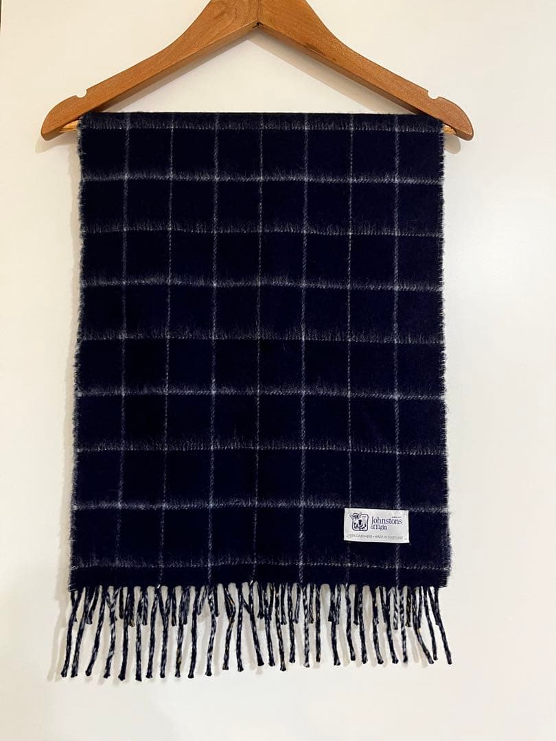 Johnstons ダブルフェイス マフラー ジョンストンズ カシミヤ マフラー