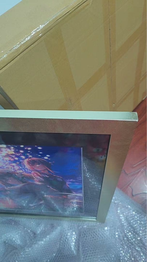 ピロ水　版画　彩夏　はにかみ彼女