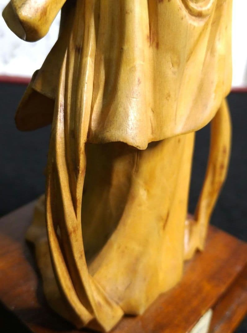 【期間限定特価！古美術 木彫り天女】