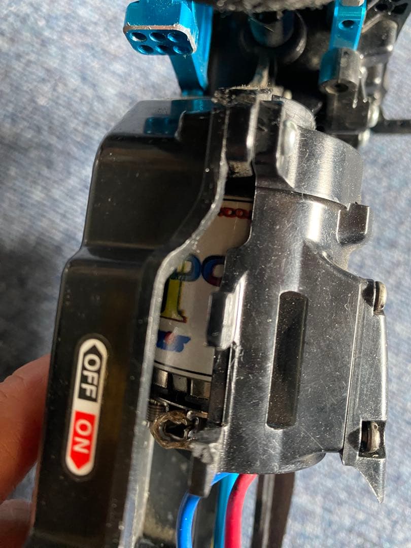 タミヤ TT-02D ドリフトスペック カスタムシャーシ メカレス 青アルミ多数