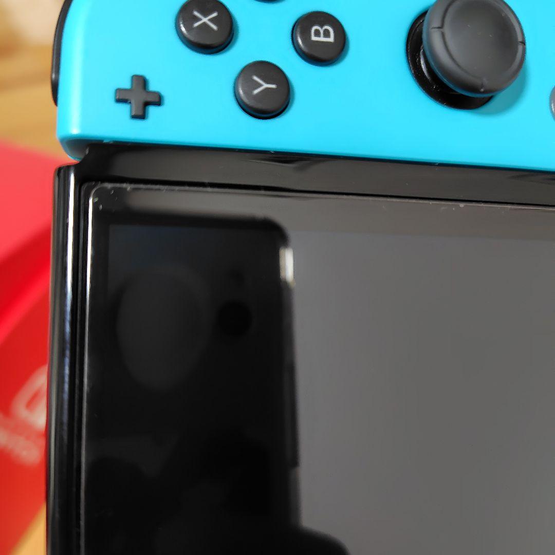 Switch　有機el　本体　付属品あり　ネオンブルー