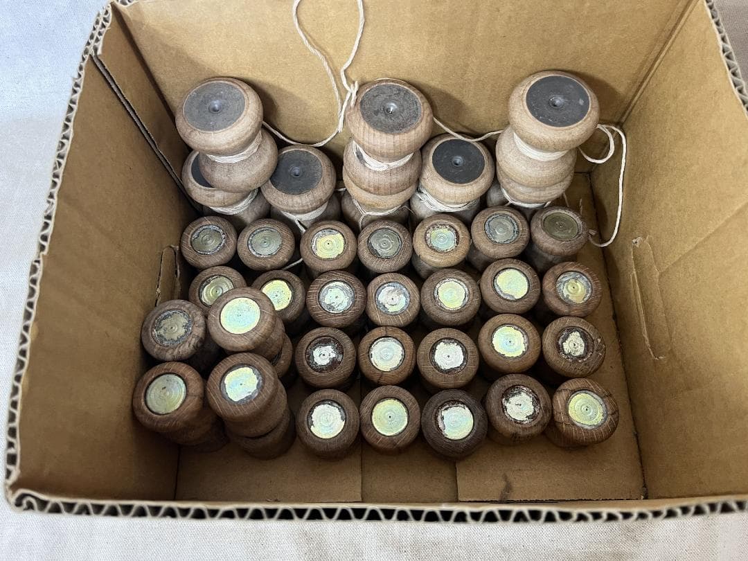 中古現状！【組紐台】 丸台 高さ約４０センチ 重り玉多数