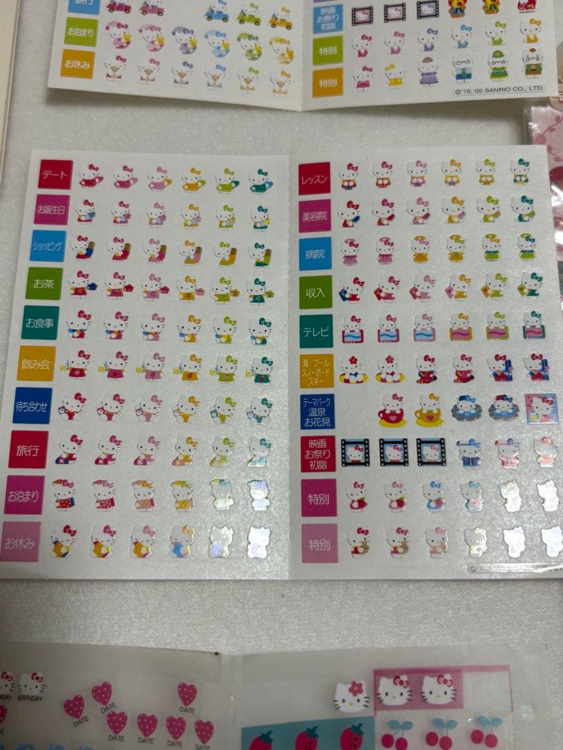 キティ希少地平成レトロバインダー手帳シール帳ハローキティキティ