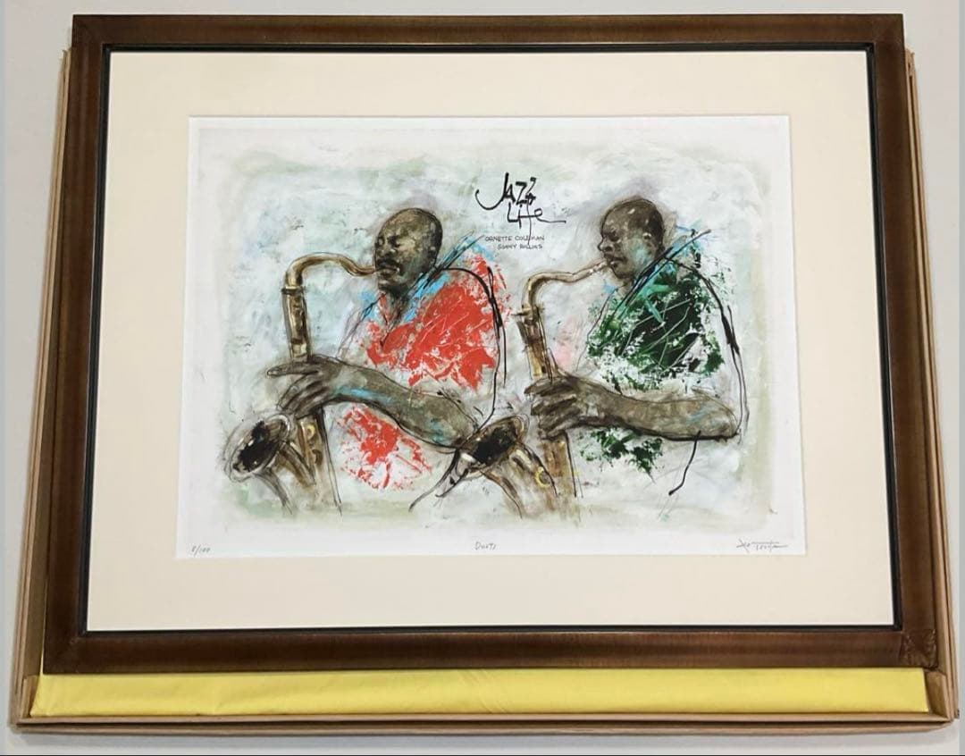 絵画・額縁・版画・津田耕・「Duets」・ピエゾグラフ・美術品