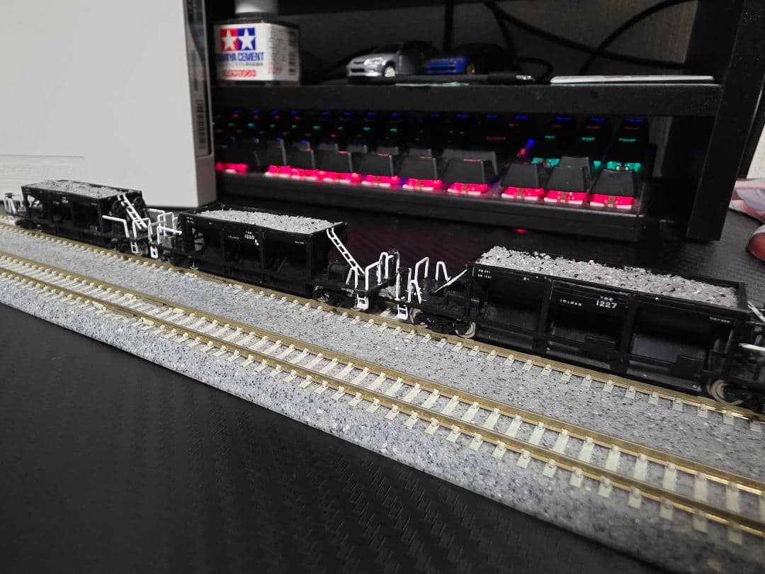 Nゲージ グリーンマックス名鉄EL120+ホキ80