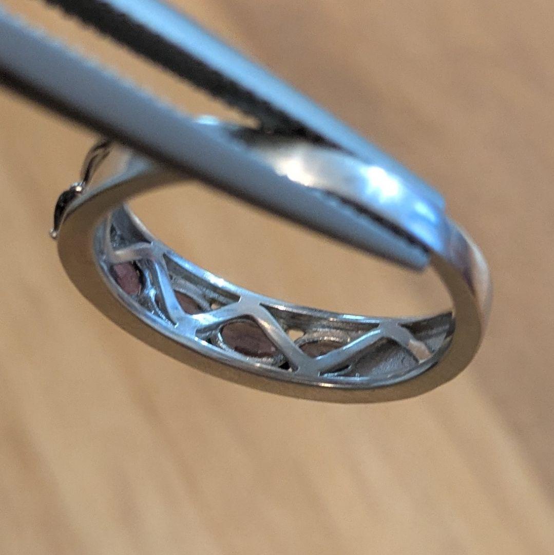 【中宝研ソ付】カラーチェンジガーネット K18WGリング 13号／計1.00ct