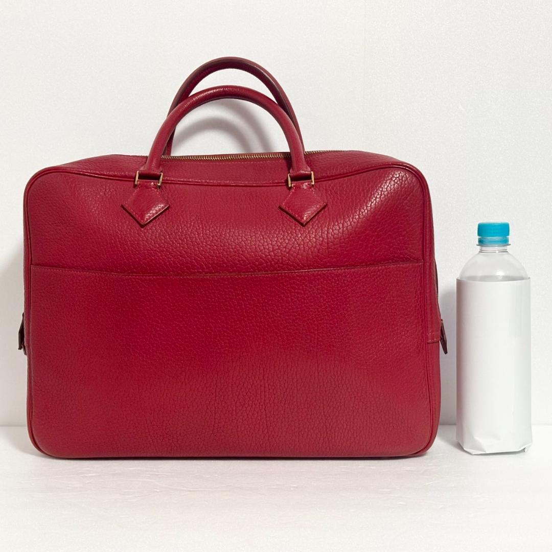 【ランクA】HERMES プリュム ビジネス バッグ □F刻印