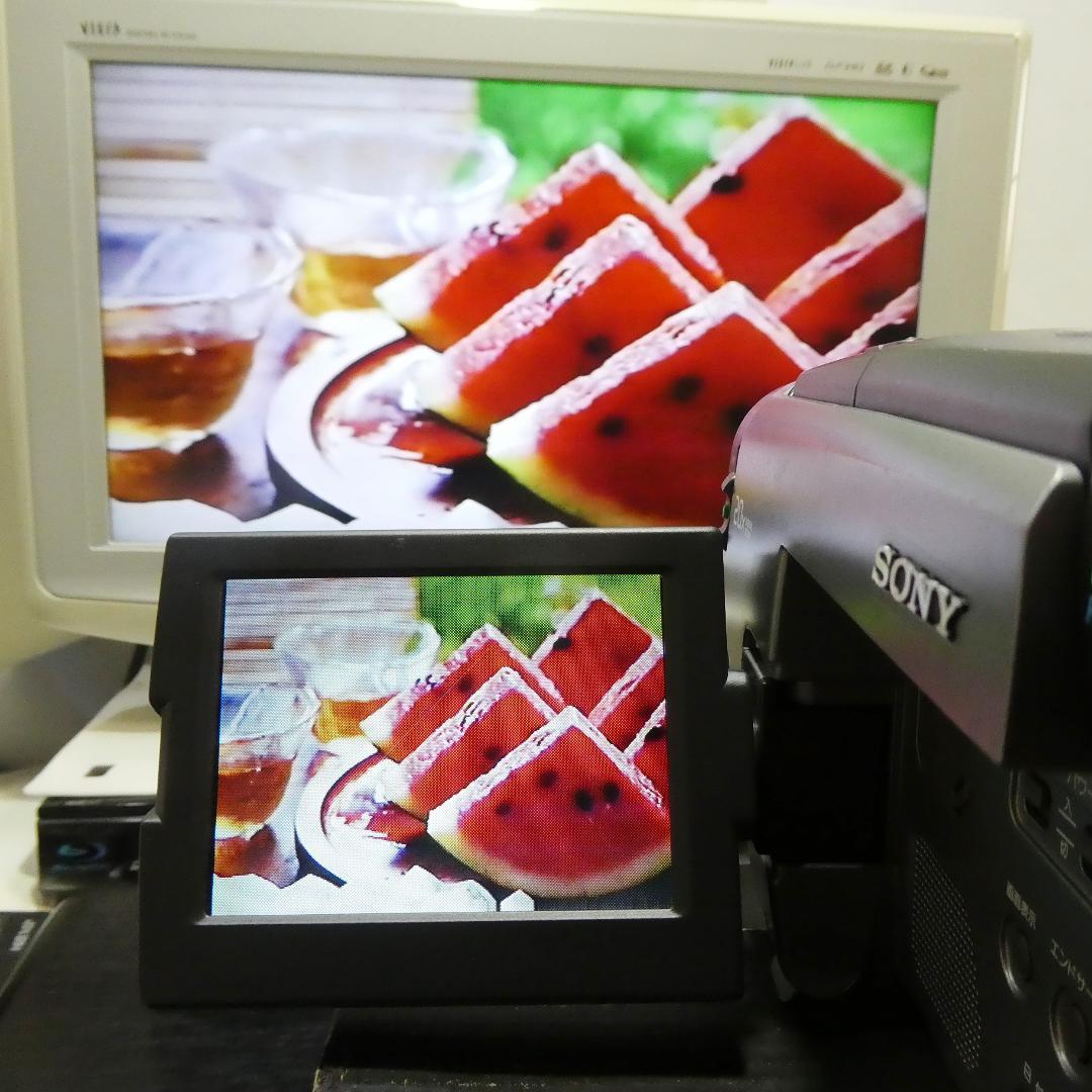 動作良好 Hi8ソニー CCD-TRV90 8ミリビデオカメラ DVD化に最適