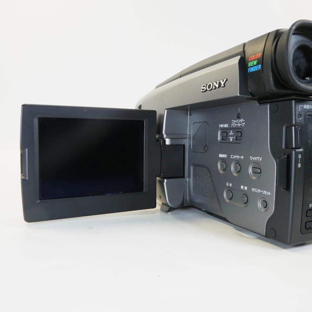 動作良好 Hi8ソニー CCD-TRV90 8ミリビデオカメラ DVD化に最適