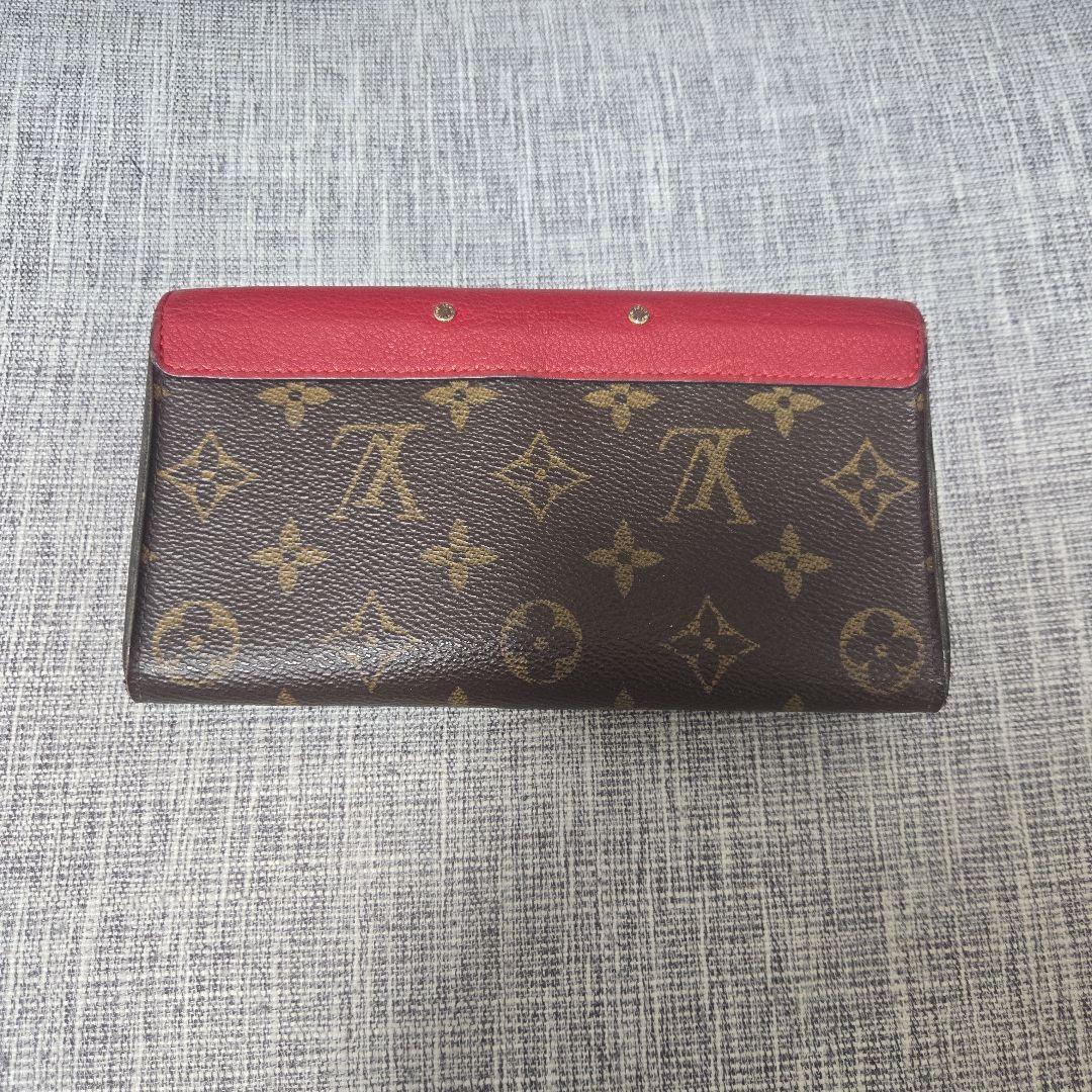 Louis Vuitton 長財布 ブラウン/レッド