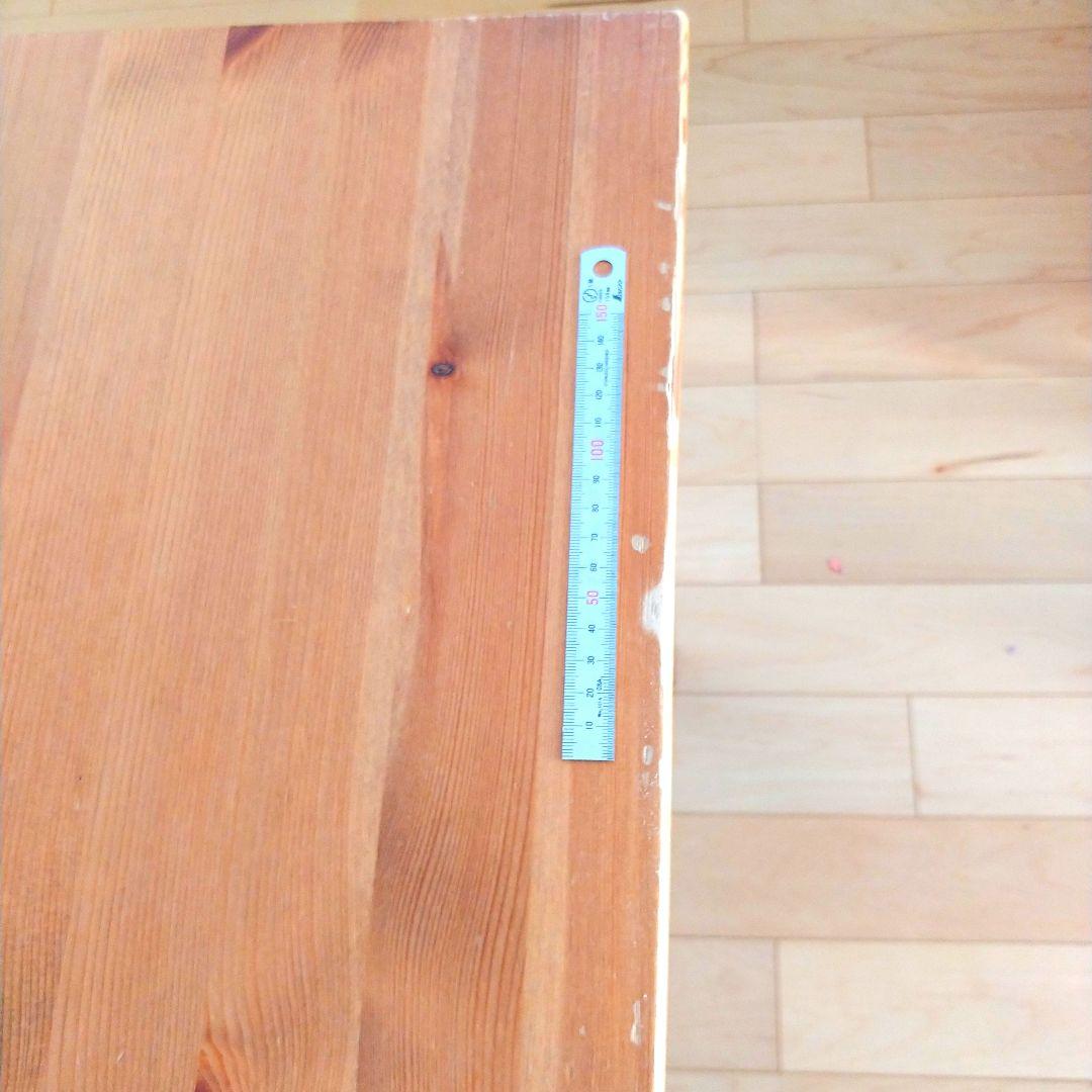 ナチュラルウッド ダイニングテーブル 約90cmx70cm×73.5cm