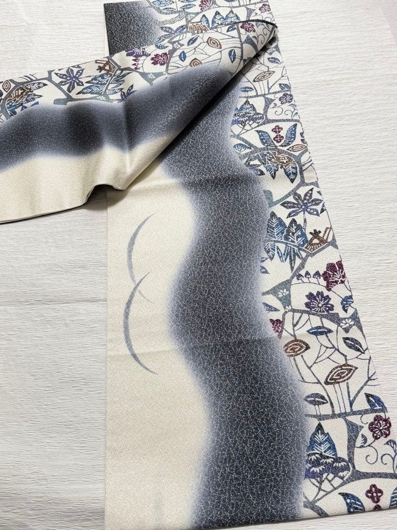 m-80 京友禅 紅型染 名古屋帯 正絹 極美品 - メルカリ