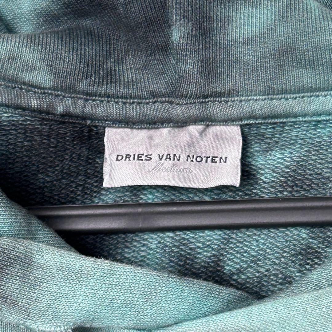 22AW ドリスヴァンノッテン タイダイ染め プルオーバー パーカー グリーン