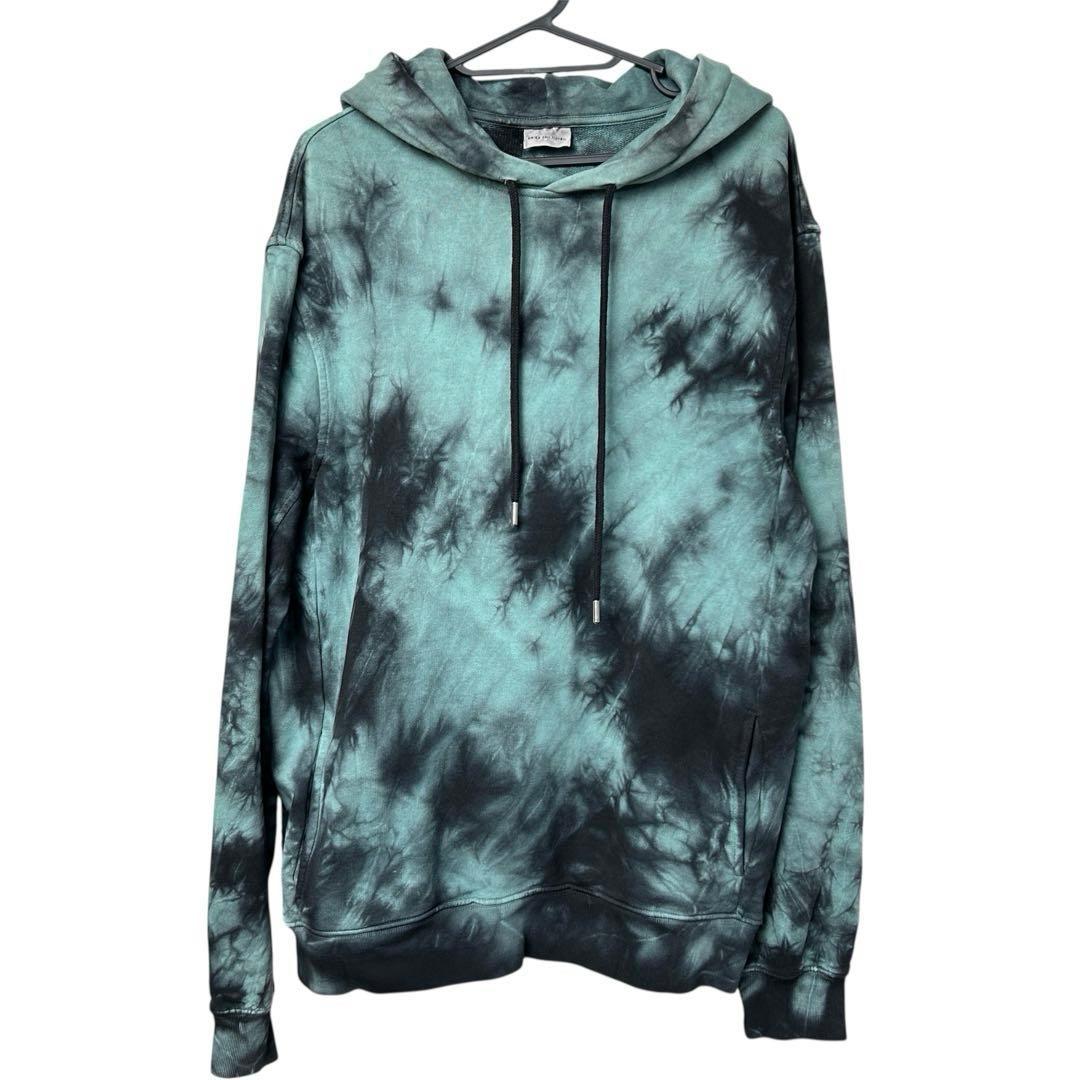 22AW ドリスヴァンノッテン タイダイ染め プルオーバー パーカー グリーン