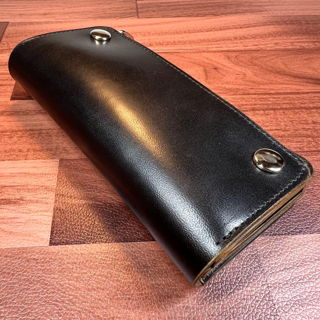 【トラッカーウォレット ロング】 3層 ホースバット シルバー