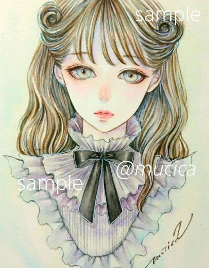 ポストカードプリント 手描きイラスト《 fast 》オリジナル 水彩画