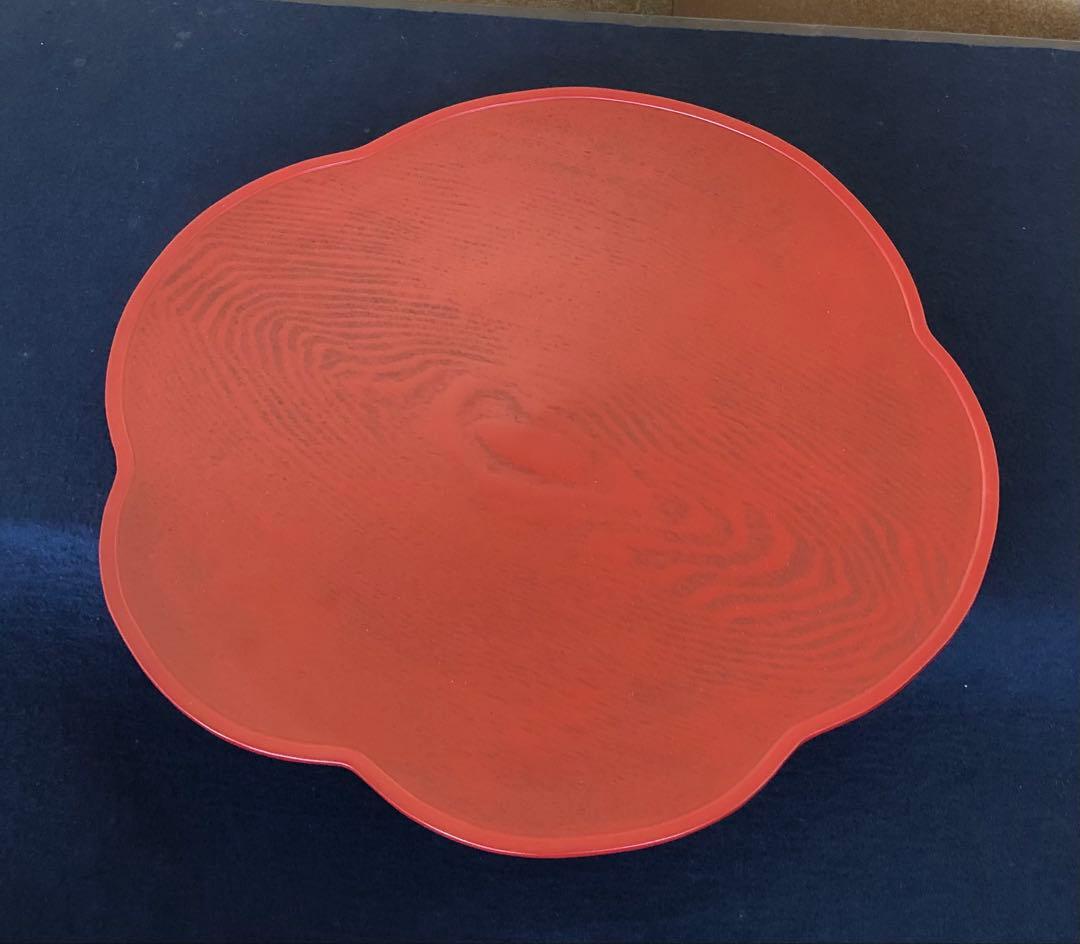 《レ》茶道具 尚古 光琳 梅形盆 塗師 好雲斎 共箱 251127お1