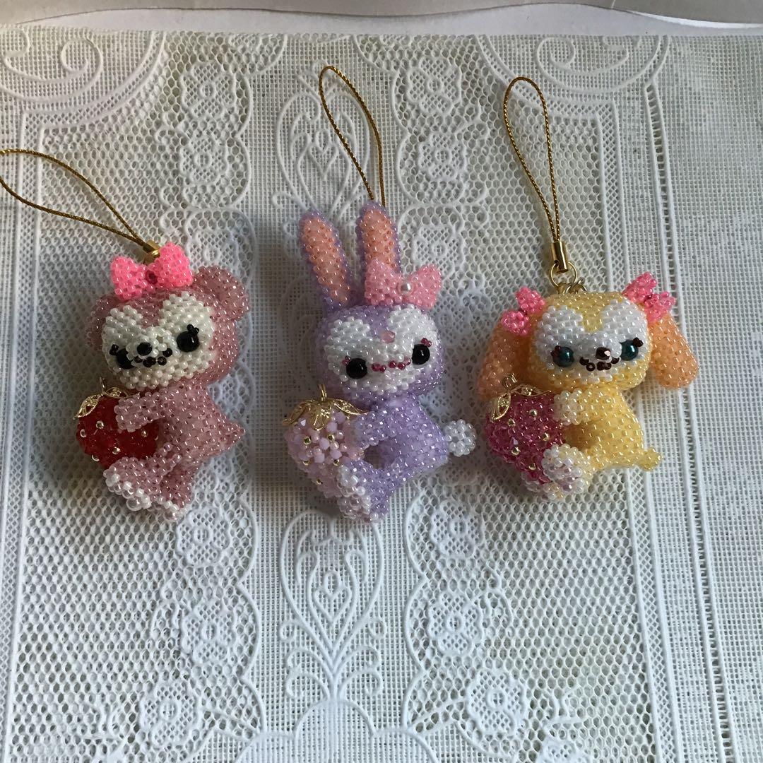 ビーズ完成品　ストラップ