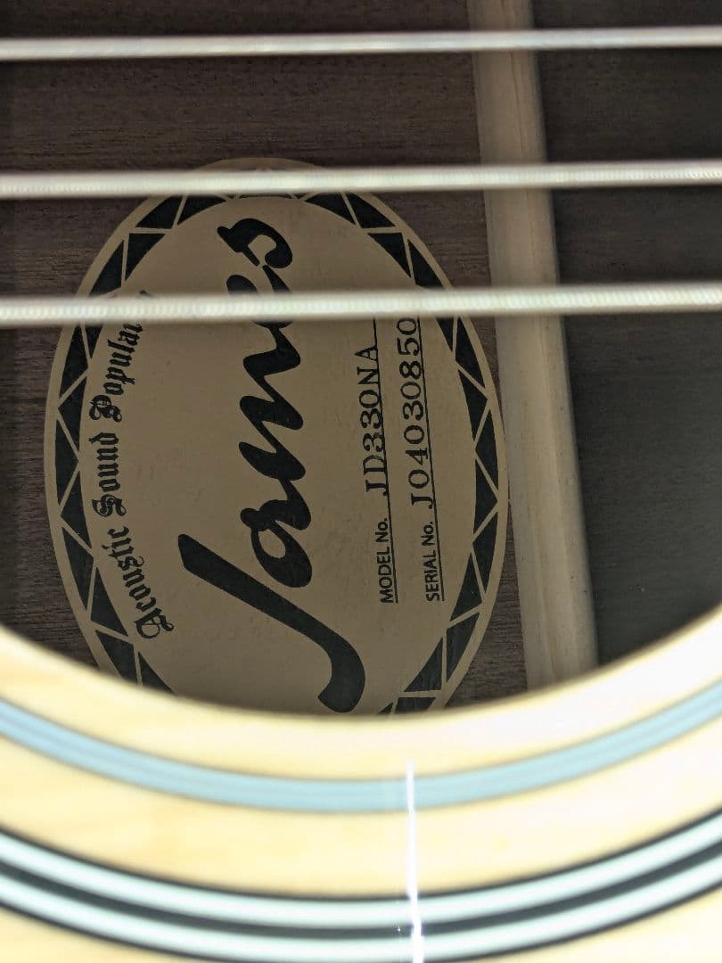 jd330 na ジェームス james アコースティックギター アコギ