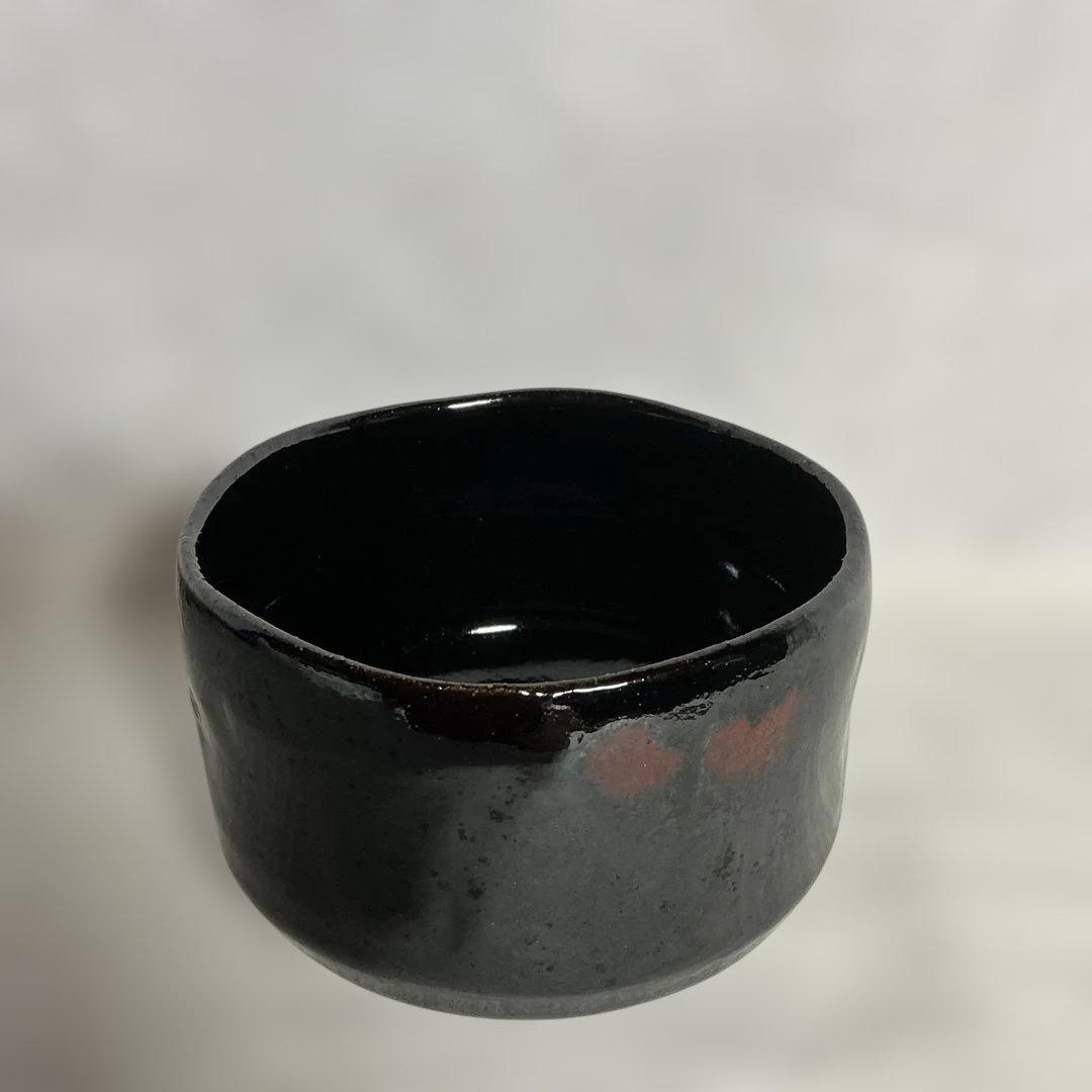 楽天市場】【茶器/茶道具 抹茶茶碗】 黒楽茶碗 白幕釉 高台寺窯 : いまや