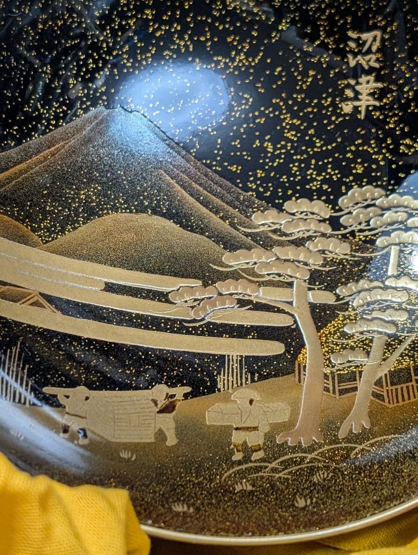 蒔絵お椀5客 東海道五十三次