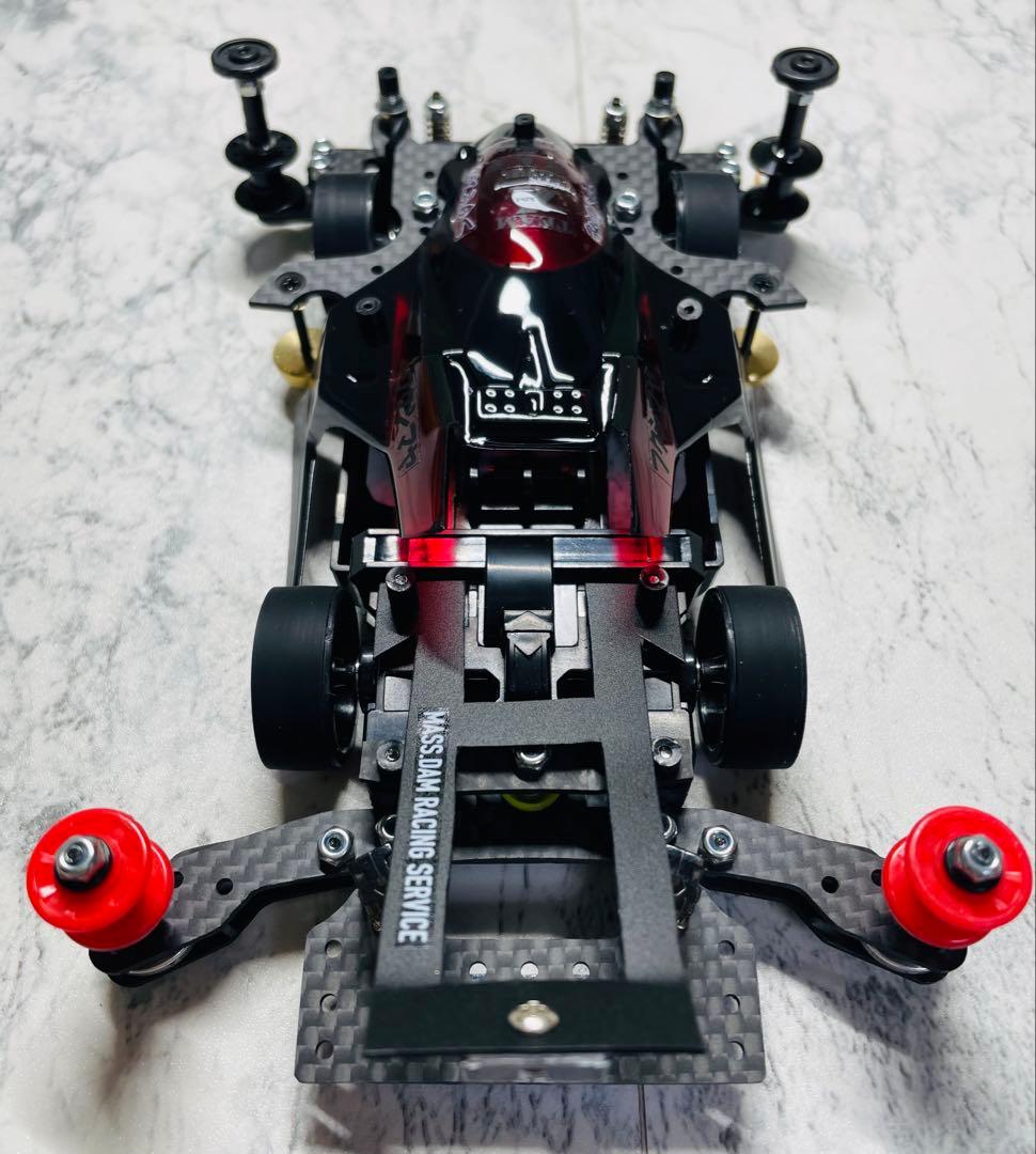 ミニ四駆 MSスギヤマ式フレキ 鳥居残しV字カット 2軸ATスラダン