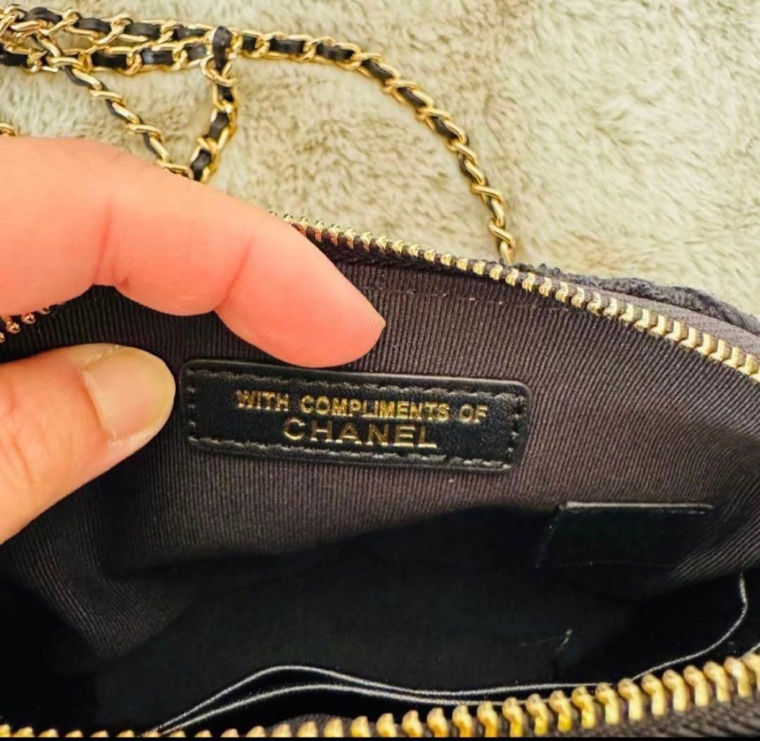 CHANEL ツイードチェックショルダーバッグ　非売品　ノベルティグッズ