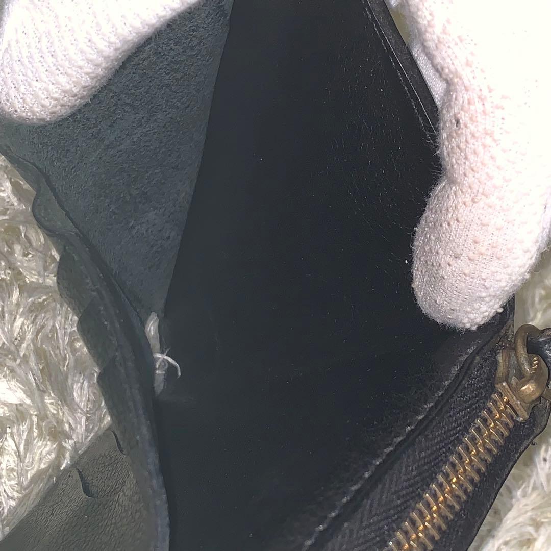 イルビゾンテ 二つ折り財布 手帳型 レザー ブラック ユニセックス